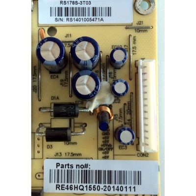 FUENTE DE PODER / RCA RE46HQ1550 / RS178S-3T03 / RE46HQ1550-20130927 / 3BS0005101GP / MODELOS LED60B55R120Q / LED52B55R120Q - Imagen 4